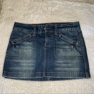 American Eagle denim mini skirt